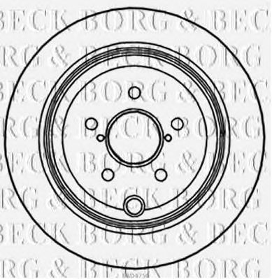 BORG & BECK bbd4756 -  Диск тормозной